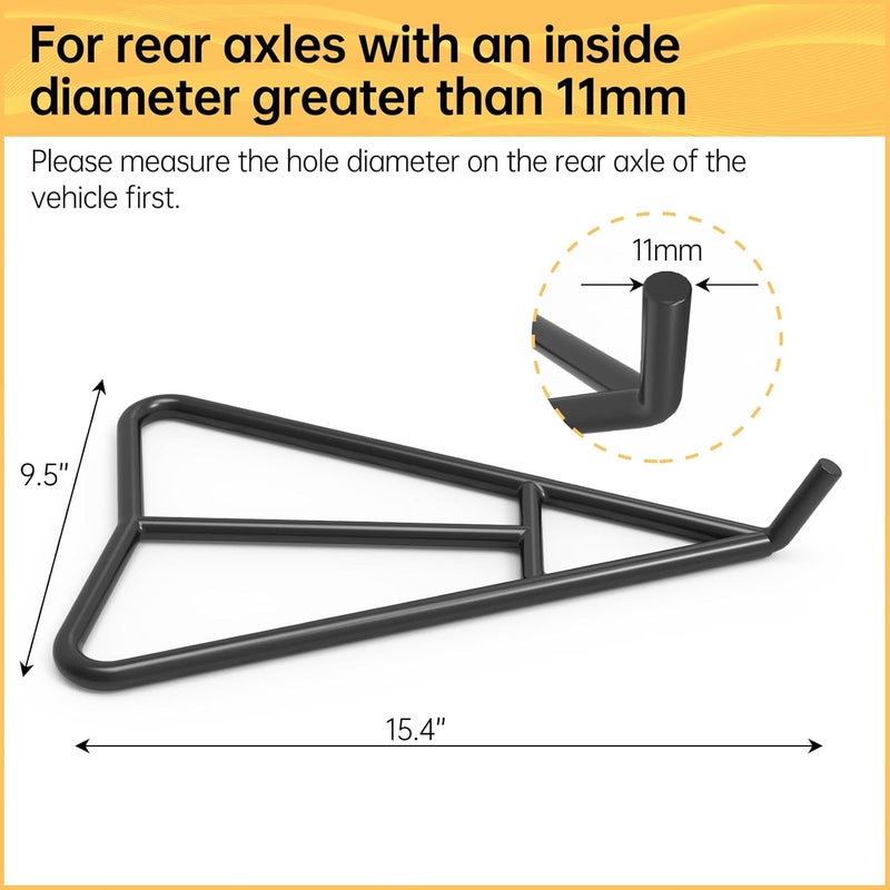 YanTuo Dirt Bike Triangle Stand, Motorcycle Rear Wheel Paddock Stand, T-shaped Central Support, Solid Steel Structure for 80-500cc Supermoto Motocross Enduro Pit Bike - Image 3
